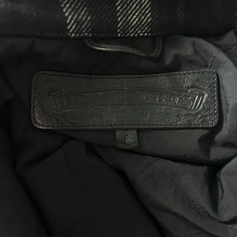 Chrome Hearts Black & Grey Plaid Jacket - Picture 3 of 6